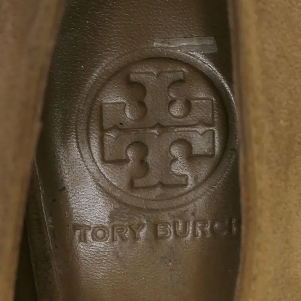 TORY BURCH Sz 9M High Heel 219313 Light Tan Suede Ankle Booties $375 Retail EUC